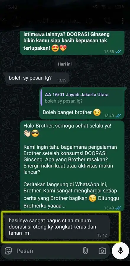 testimoni doorasi 6